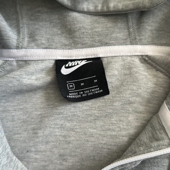 Nike Full Zip Jacket Gray and White Size Medium - Picture 3 of 6